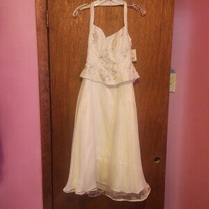 Halter Tea length dress